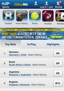 William Hill Android App Download including Free Bets