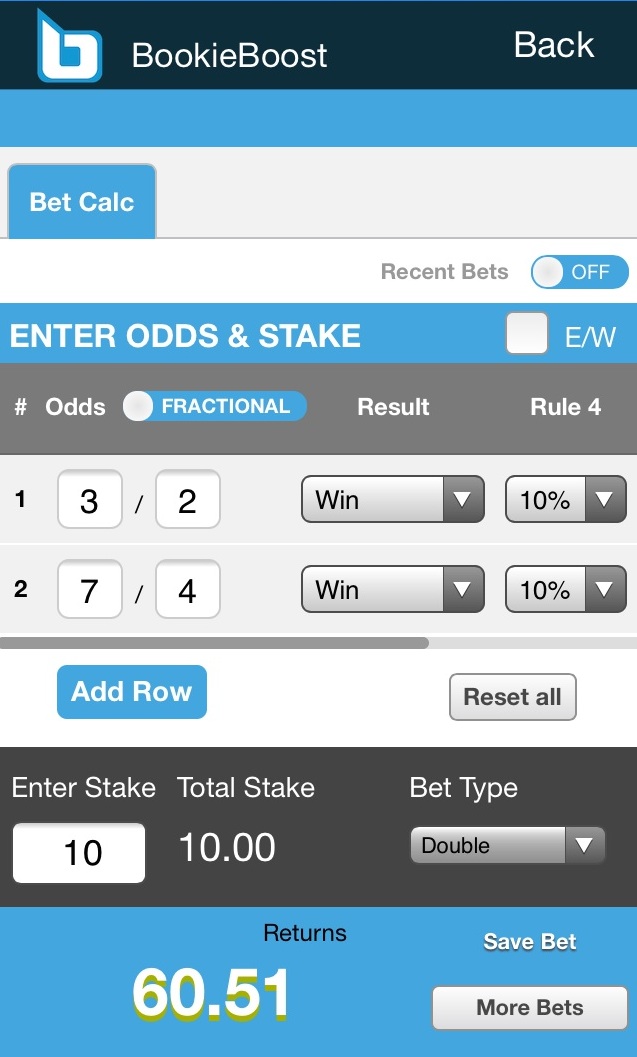 free bet calculator app